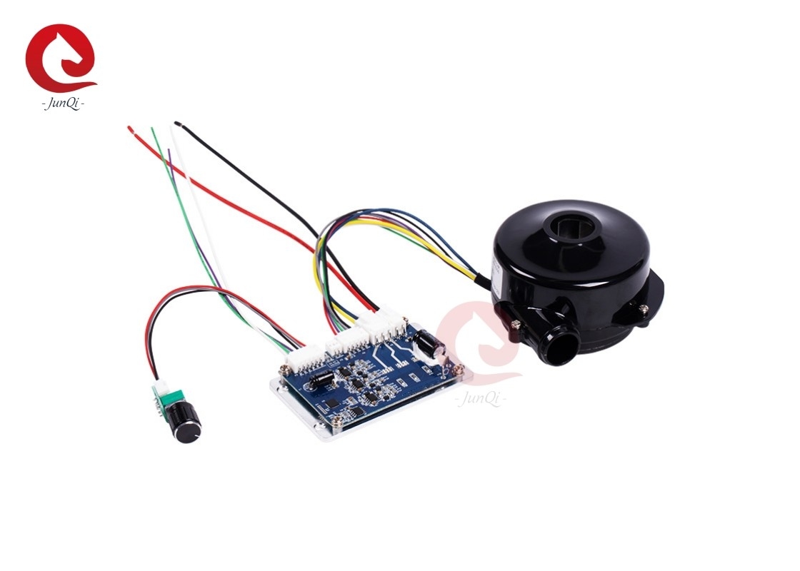 JUNQI 24V 24000rpm 57m3/h 공기 흐름 고압 브러시리스 DC 블로어 팬 공기 정화기